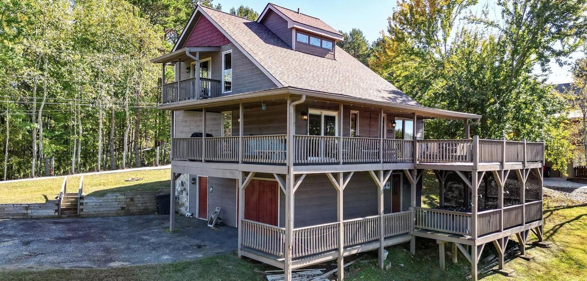 Birds Eye Cabin - Sunset & Starry Retreat Pet Friendly W Private Hottub, Fire Pit And Game Room Ellijay Zewnętrze zdjęcie